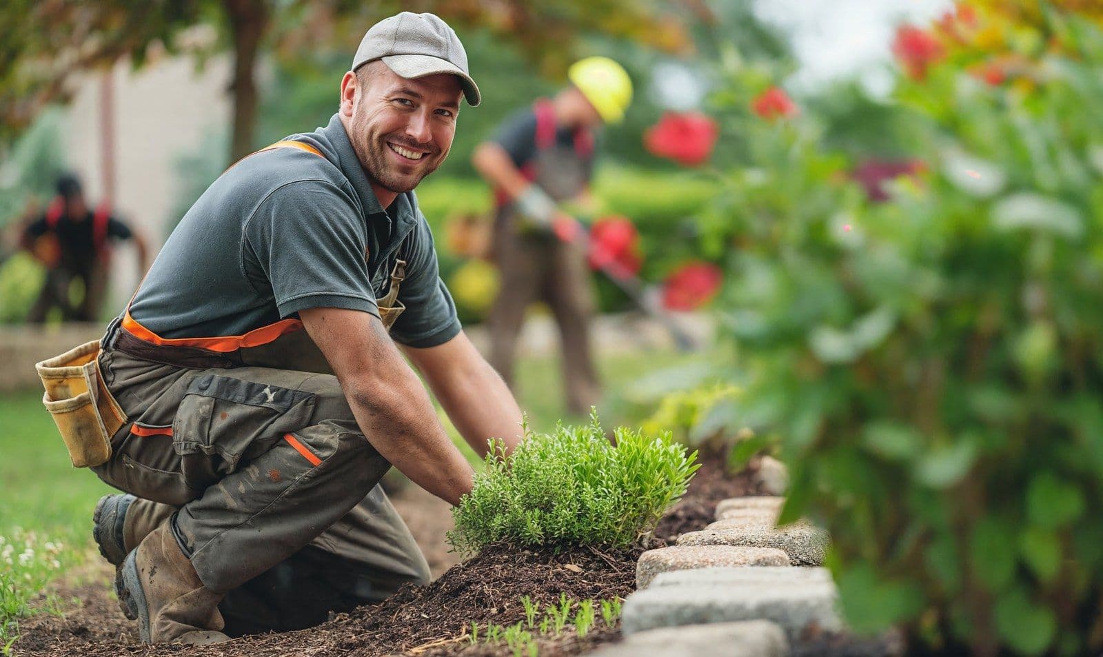 Landscapers at work